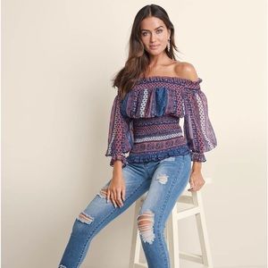 Venus printed smock top!